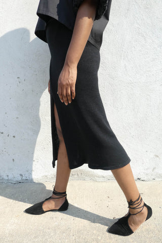 Drop Stitch Wrap Skirt