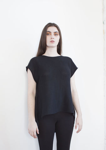 Black Hybrid Tee