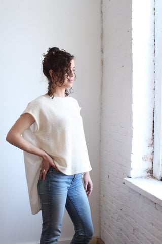 Squared off Hybrid Tee